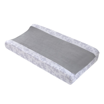 Disney Mighty Mickey Mouse Grey And White Super Soft Changing Pad Cover